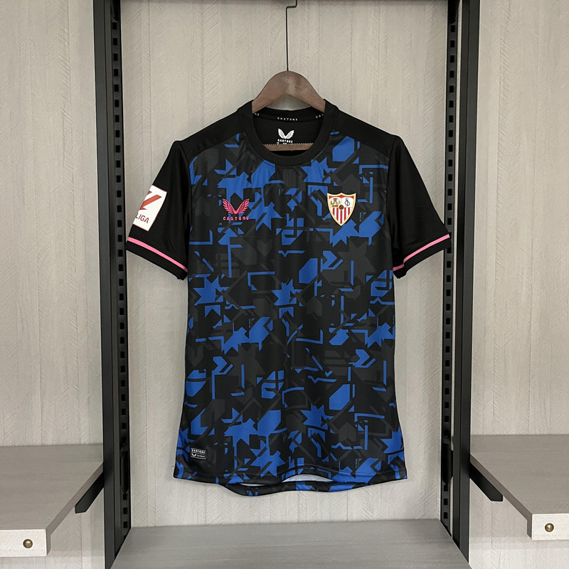 Camisa III Sevilla | 23/24 Torcedor Castore - Preta e Azul