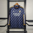 Camisa II Real Madrid | 23/24 Torcedor Adidas - Azul - Manga Longa