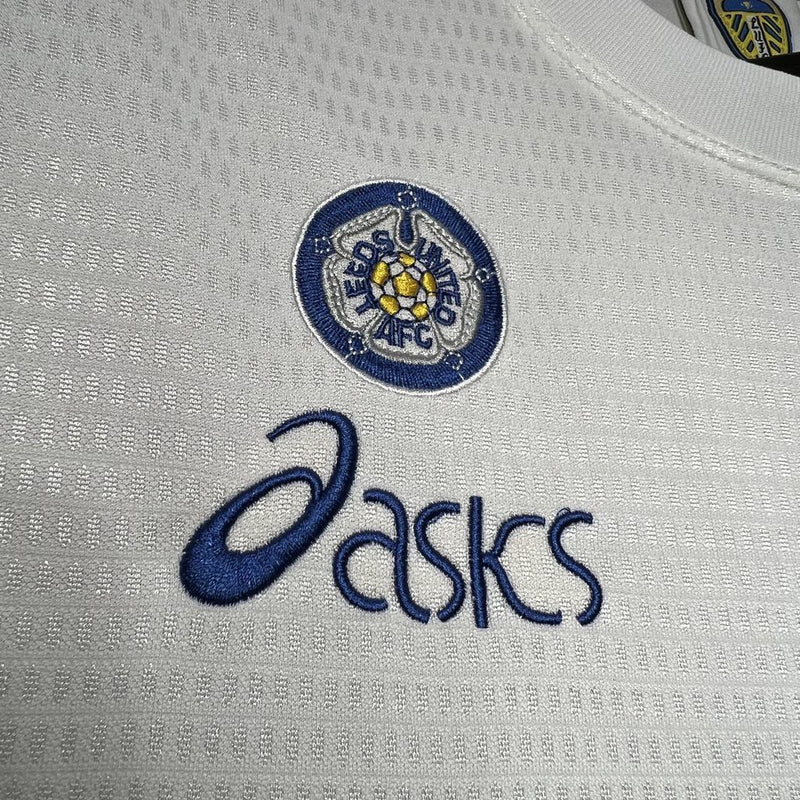 Camisa I Leeds United Retrô | 95/96 Asics - Branca