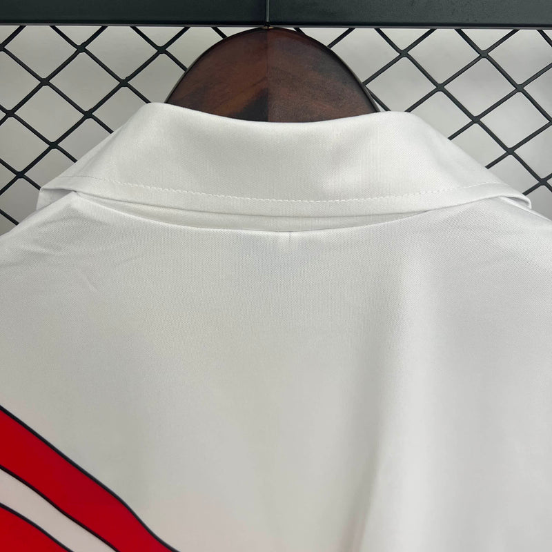 Camisa I Rayo Vallecano Retrô | 97/98 Joma - Branca e Vermelha