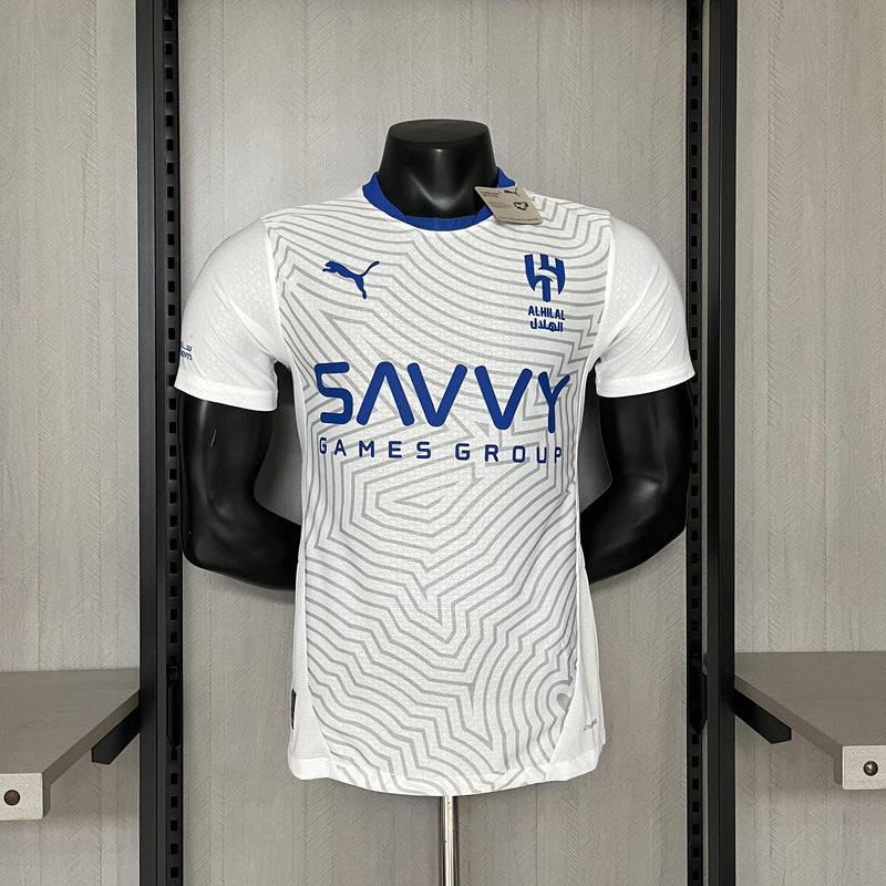 Camisa II Al-Hilal | 24/25 Modelo Jogador  - Branca e Azul
