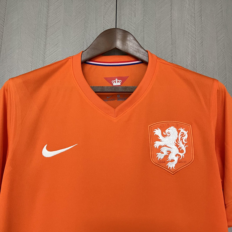 Camisa I Holanda Retrô | 2014 Torcedor Nike - Laranja