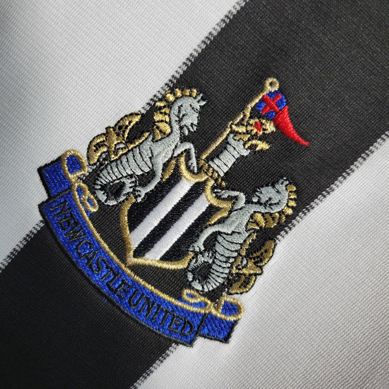 Camisa I Newcastle Retrô | 00/01 Adidas - Preta Branca e Azul
