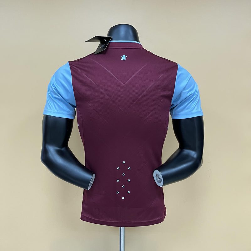Camisa I Aston Villa | 22/23 Modelo Jogador Castore - Vinho e Azul