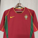Camisa I Portugal Retrô | 2002 Torcedor Nike - Vermelha