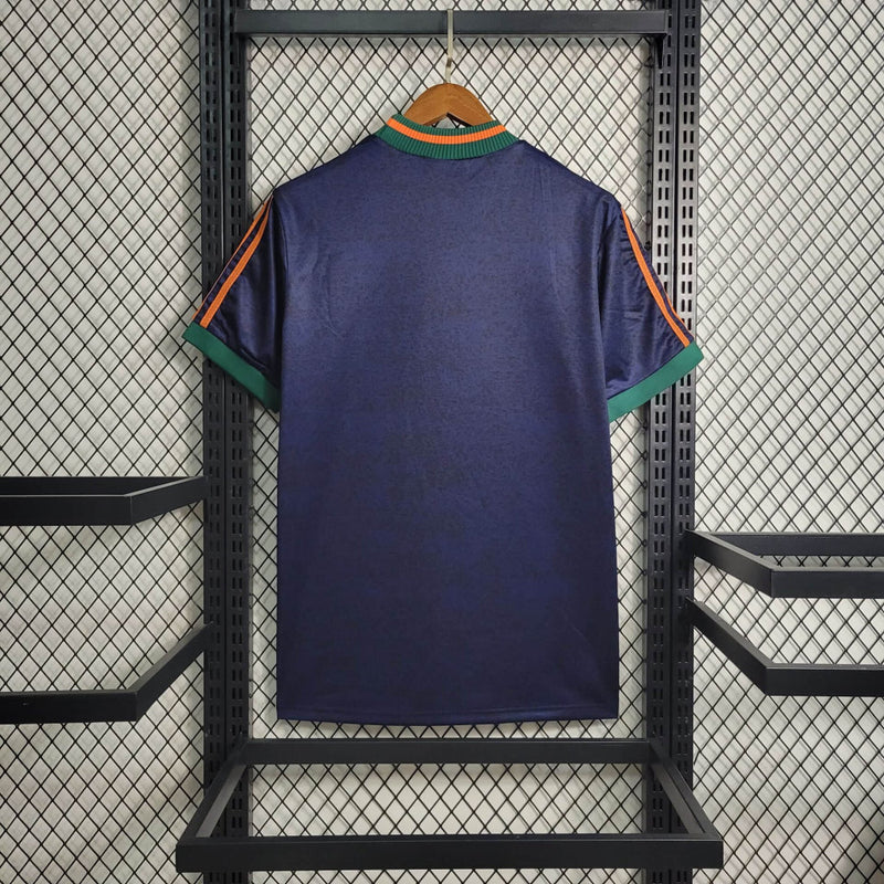 Camisa II Newcastle Retrô | 97/98 Adidas - Azul Verde e Amarela