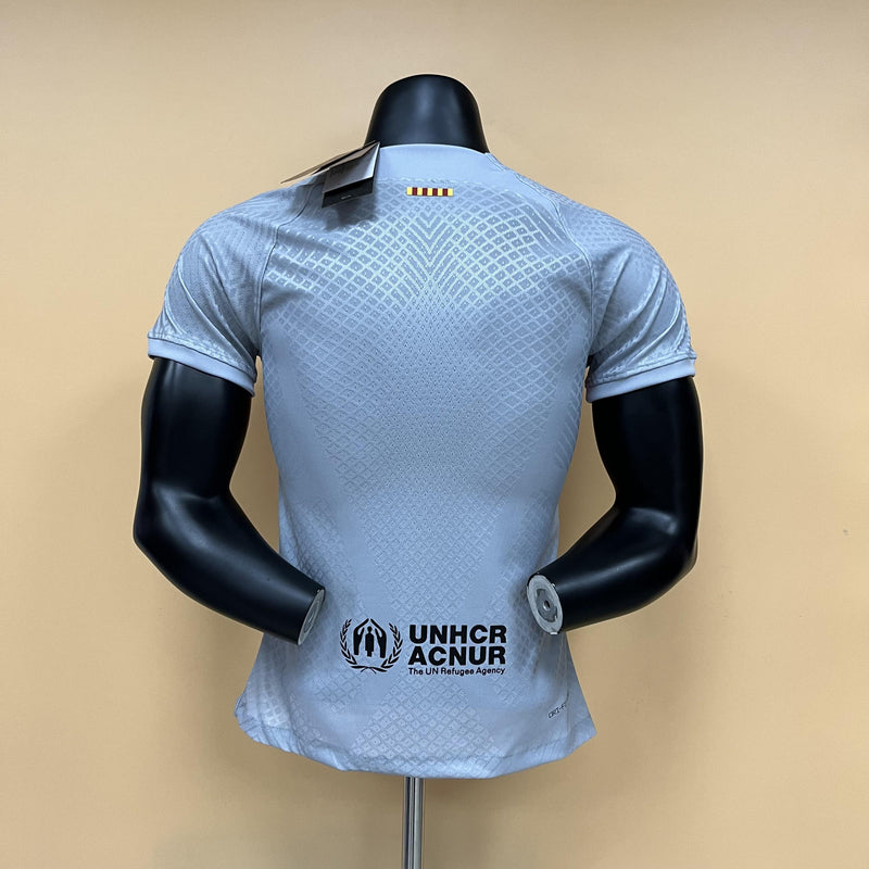 Camisa III Barcelona | 22/23 Modelo Jogador Nike - Cinza