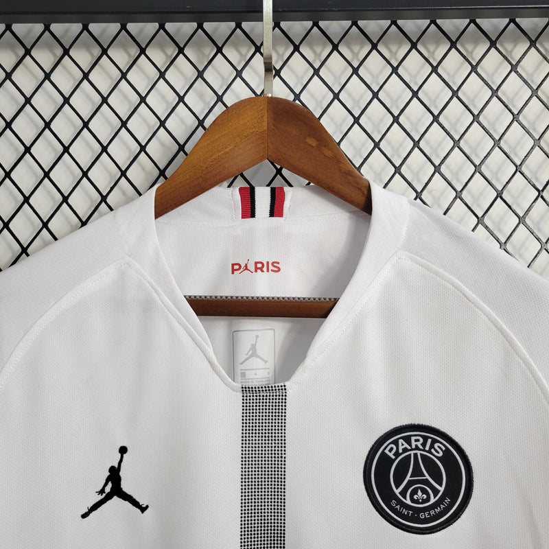 Camisa PSG Retrô | 18/19 Jordan - Branca - Manga Longa