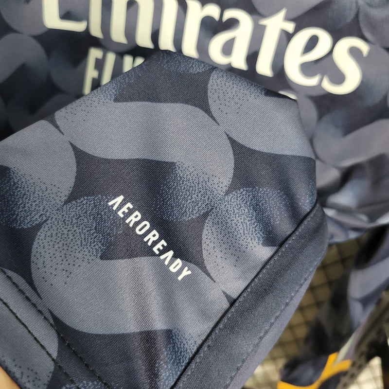 Camisa II Real Madrid | 23/24 Torcedor Adidas - Azul - Manga Longa