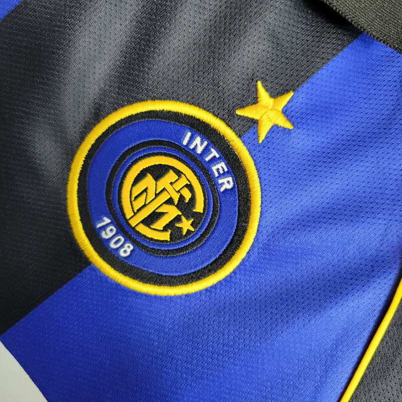 Camisa I Inter de Milão Retrô | 01/02 Nike - Azul e Preta