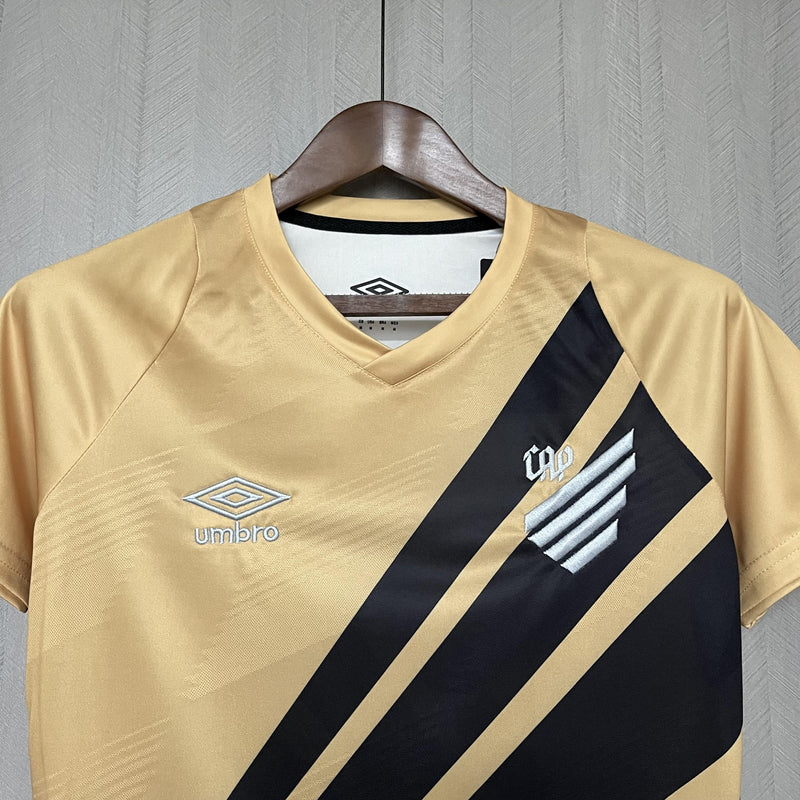 Camisa II Athletico Paranaense | 24/25 Torcedor Umbro - Dourada e Preta - Feminina