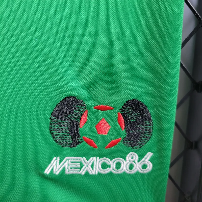 Camisa I México Retrô | 1986 Adidas - Verde e Branca