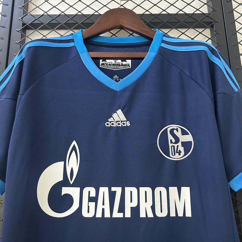 Camisa II Schalke 04 Retrô | 10/11 Adidas - Azul
