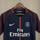 Camisa I PSG Retrô | 17/18 Nike - Azul