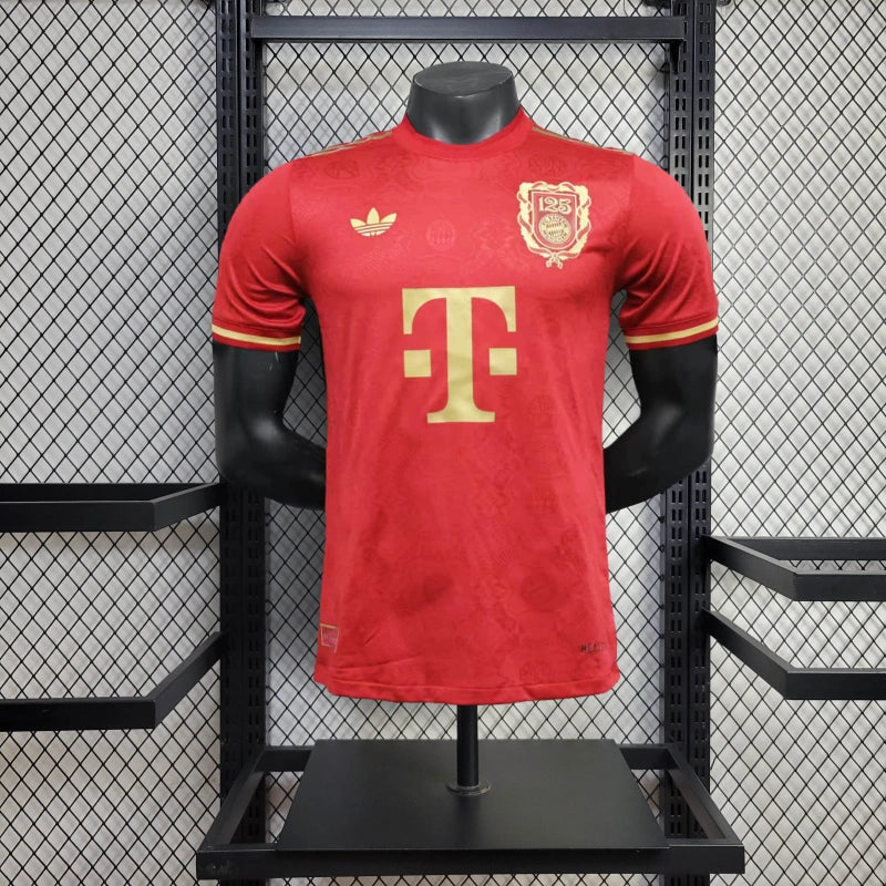 Camisa Aniversario 125 anos Bayern de Munique | 25/26 Modelo Jogador Adidas - Vermelha