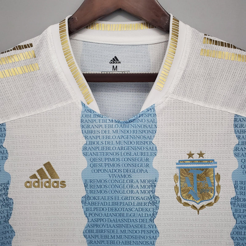 Camisa Comemorativa Argentina | 2021 Torcedor Adidas - Azul e Branca