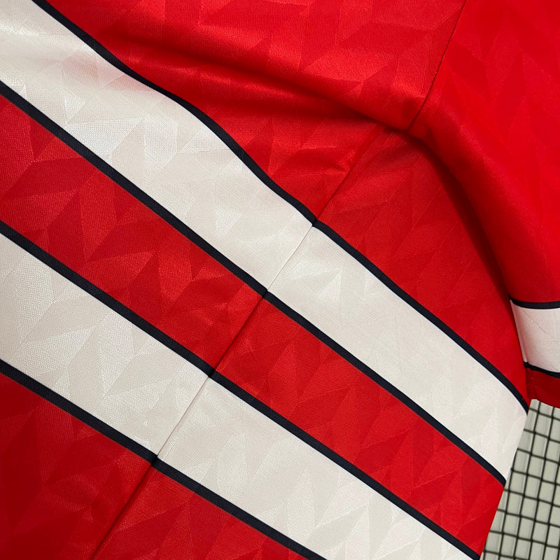 Camisa I Dinamarca Retrô | 1988 Hummel - Vermelha e Branca