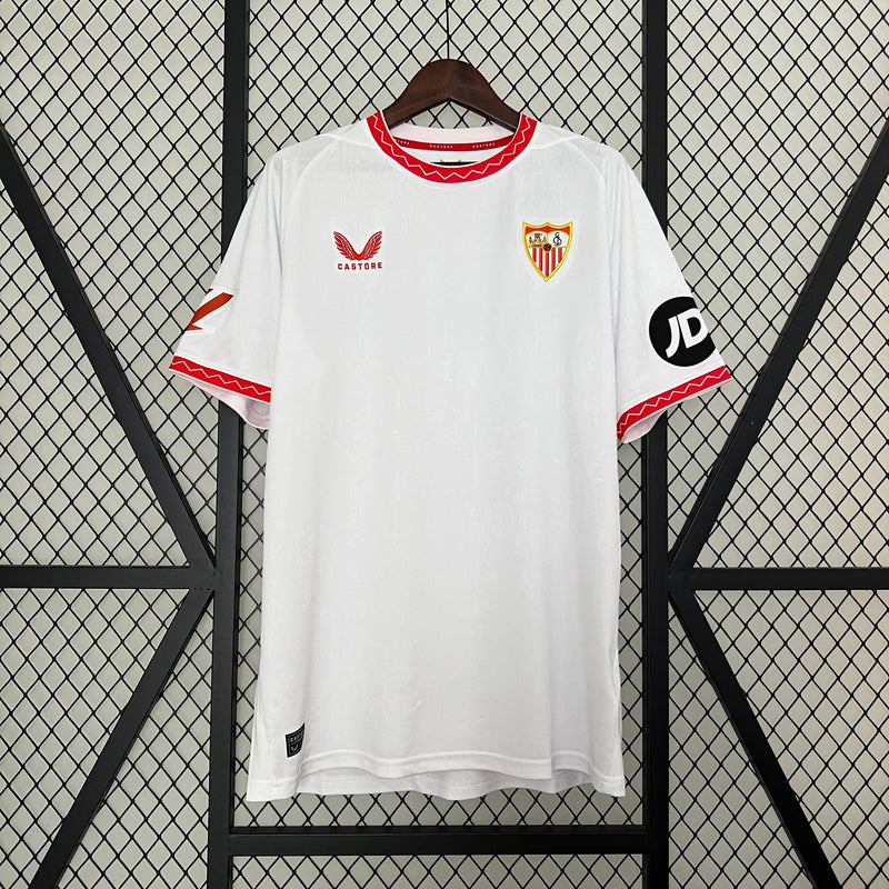 Camisa I Sevilla | 24/25 Torcedor Castore - Branca e Vermelha