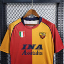 Camisa I Roma Retrô | 01/02  Kappa - Vermelha e Amarela