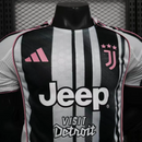 Camisa I Juventus | 25/26 Modelo Jogador Adidas - Preta Branca e Rosa
