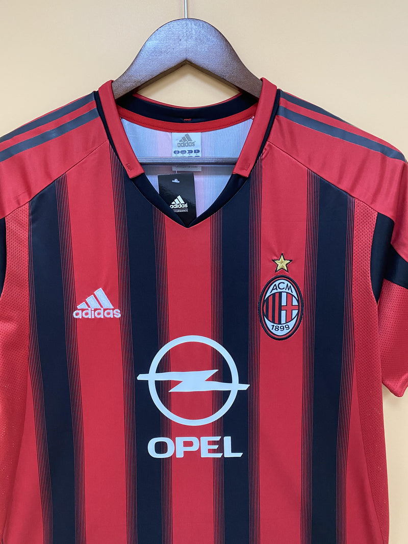 Camisa I Milan Retrô | 04/05 Torcedor Adidas - Vermelha e Preta