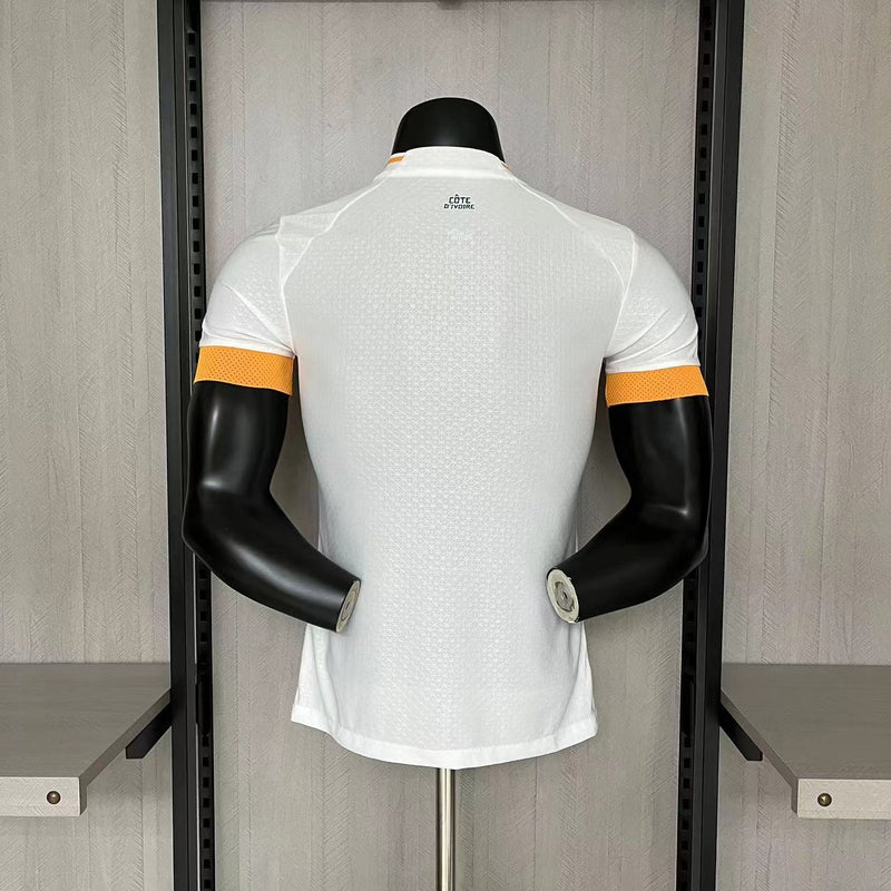 Camisa II Costa do Marfim | 23/24 Modelo Jogador Puma - Branca e Laranja
