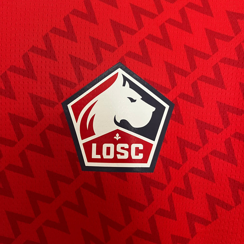 Camisa I Lille | 24/25 Torcedor New Balance - Vermelha