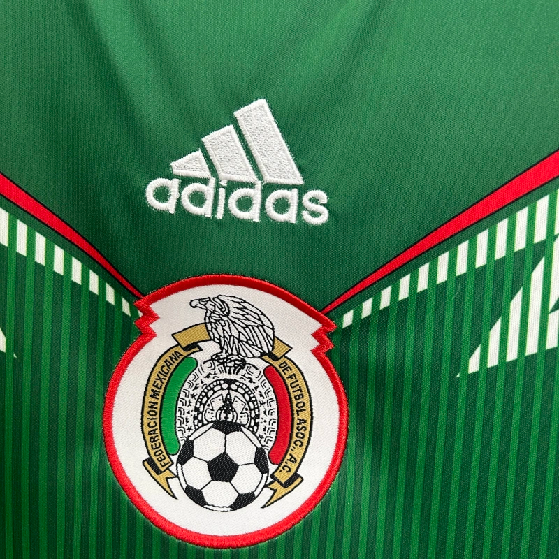Camisa I México Retrô | 2014 Adidas - Verde Branca e Vermelha