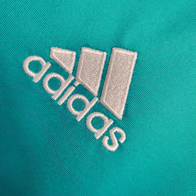 Camisa III Real Madrid | 17/18 Torcedor Adidas - Azul - Manga Longa + Patches