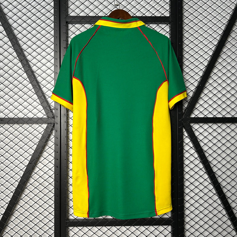 Camisa I Camarões Retrô | 1998 Puma - Verde e Amarela