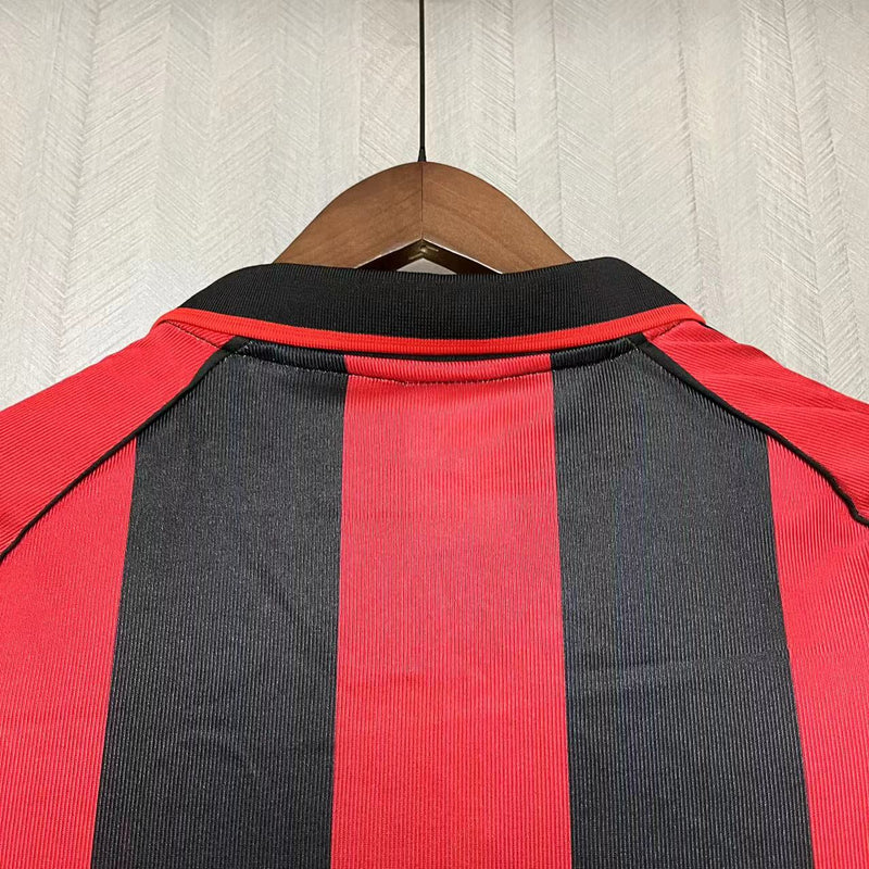 Camisa I Milan Retrô | 98/99 Torcedor Adidas - Vermelha e Preta