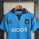 Camisa I Manchester City Retrô | 01/02 Le Coq Sportif - Azul