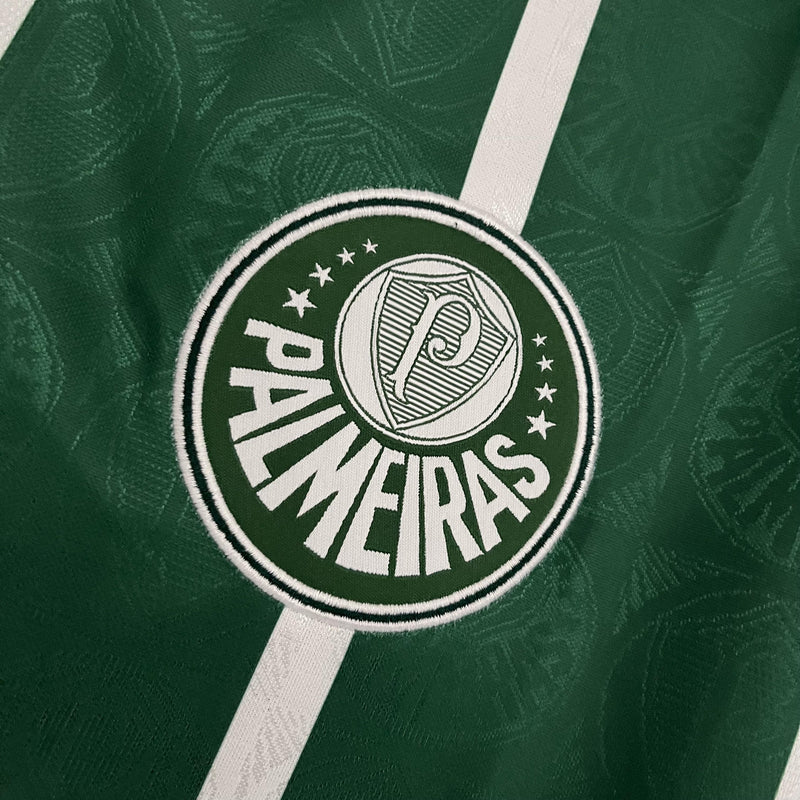 Camisa Palmeiras Retrô | 1993 Torcedor - Verde e Branca - Manga Longa
