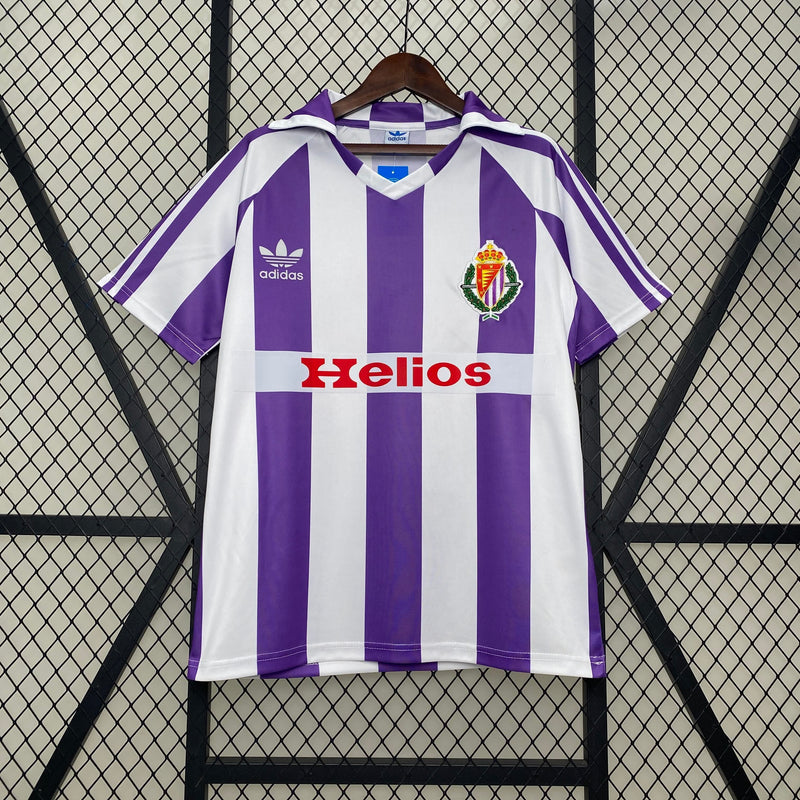 Camisa I Real Valladolid Retrô | 83/84 Adidas - Roxa e Branca