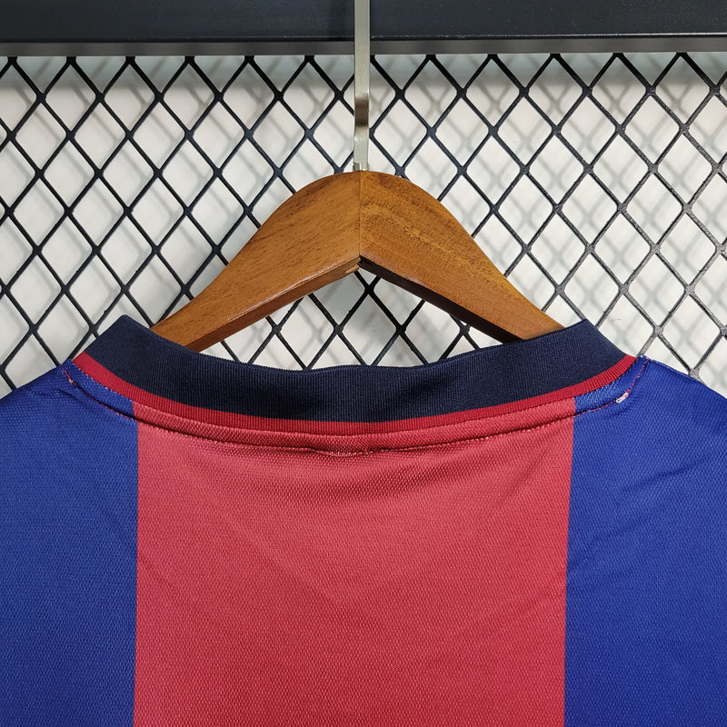 Camisa I Barcelona Retrô | 98/99 Nike - Vermelha e Azul