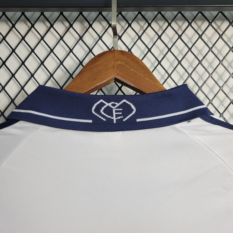 Camisa I Real Madrid Retrô | 00/01 Adidas - Branca e Azul