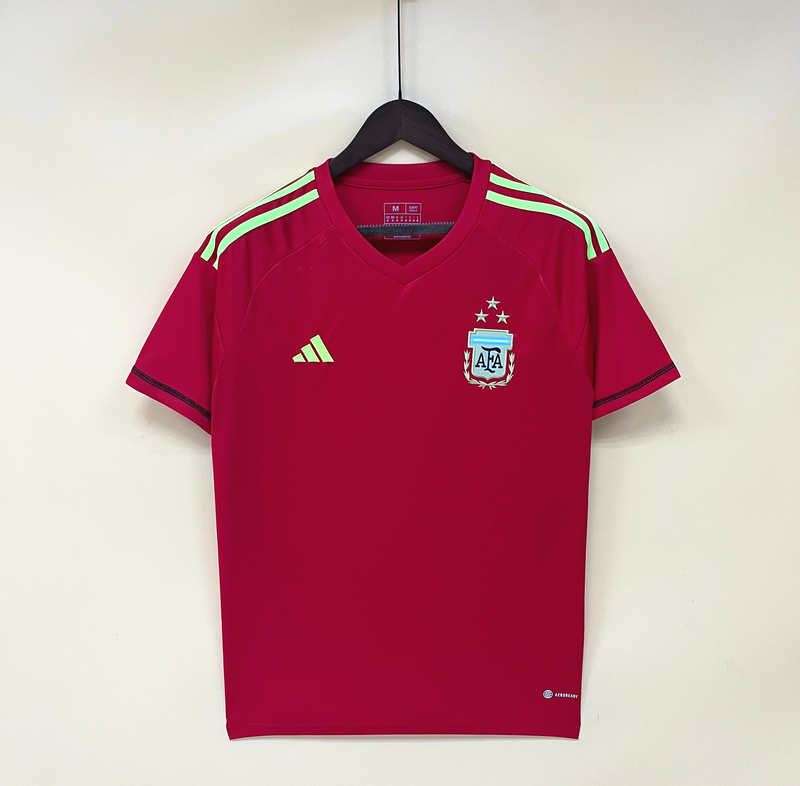 Camisa de Goleiro Argentina | 22/23 Torcedor Adidas - Vermelha