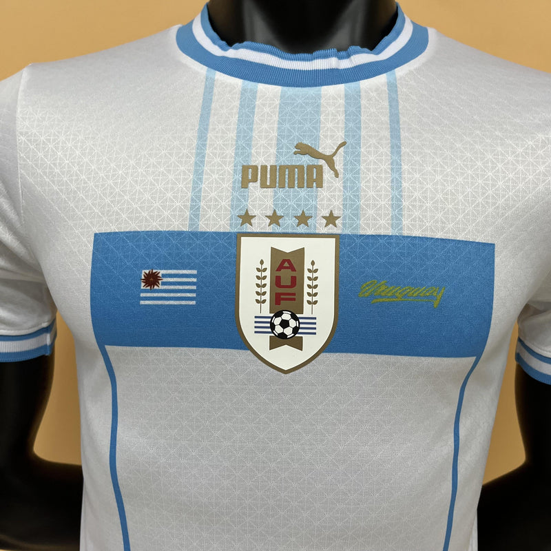 Camisa II Uruguai | 22/23 Modelo Jogador Puma - Branca e Azul