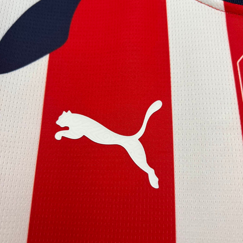 Camisa I Chivas Guadalajara | 25/26 Torcedor Puma - Vermelha e Branca