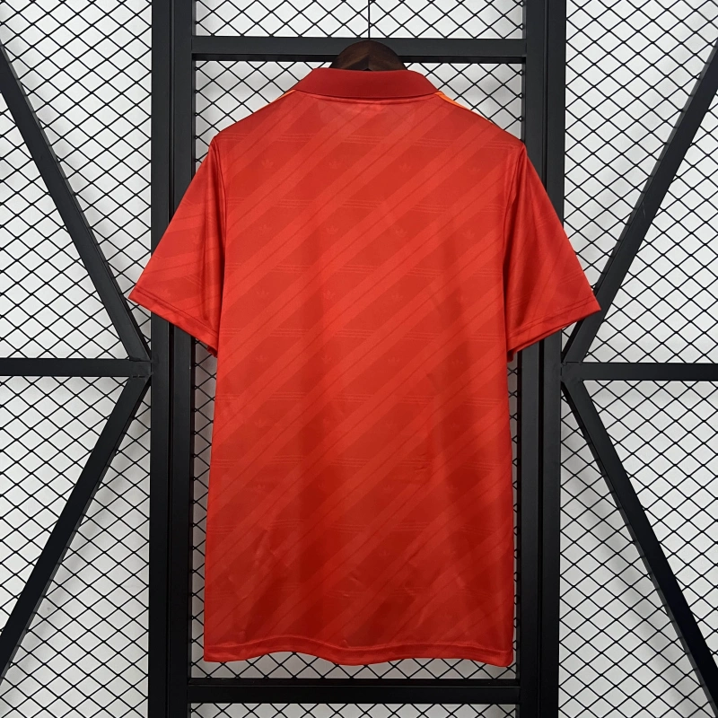 Camisa I Roma Retrô | 92/94 Adidas - Vermelha e Laranja