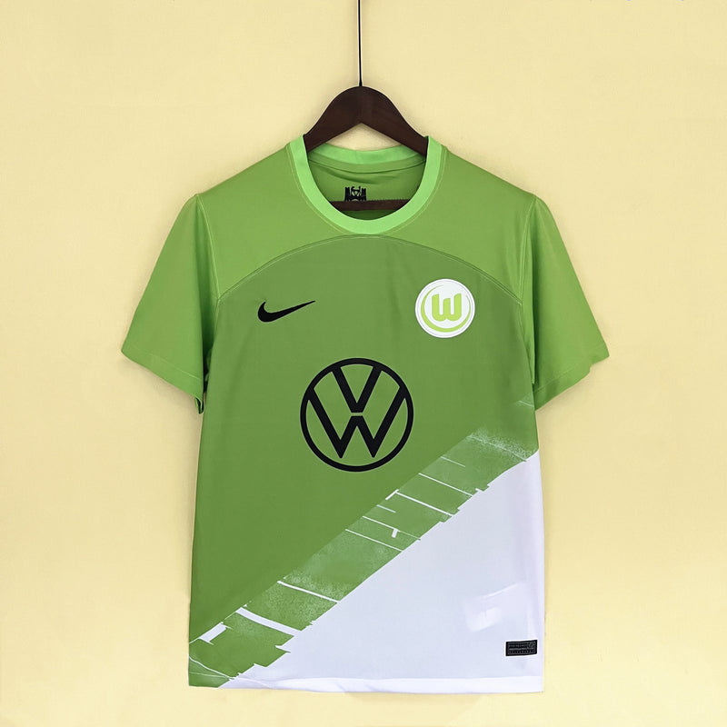 Camisa I Wolfsburg | 23/24 Torcedor Nike - Verde e Branca