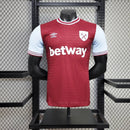 Camisa I West Ham | 24/25 Modelo Jogador Umbro - Vinho