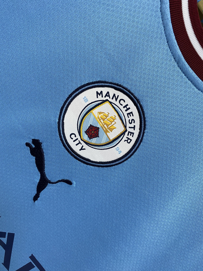 Camisa I Manchester City | 22/23 Torcedor Puma - Azul - Feminina