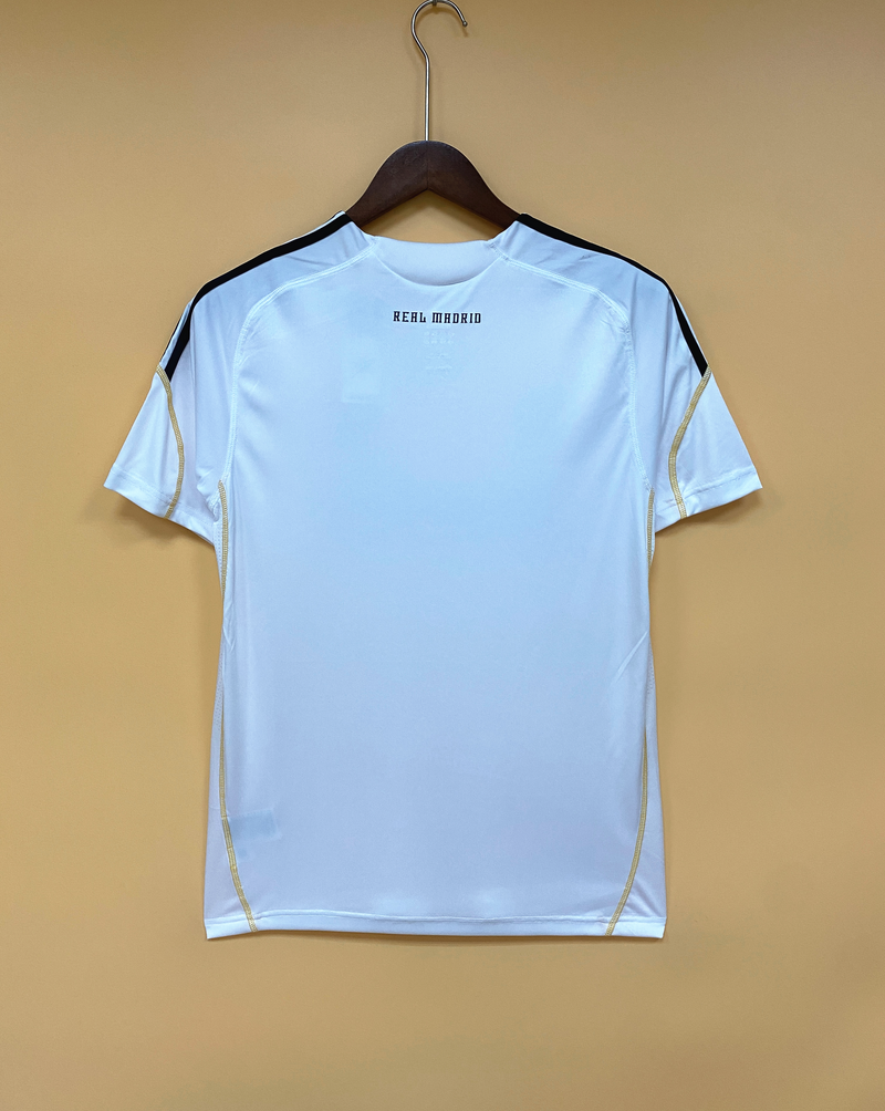 Camisa I Real Madrid Retrô | 09/10 Torcedor Adidas - Branca