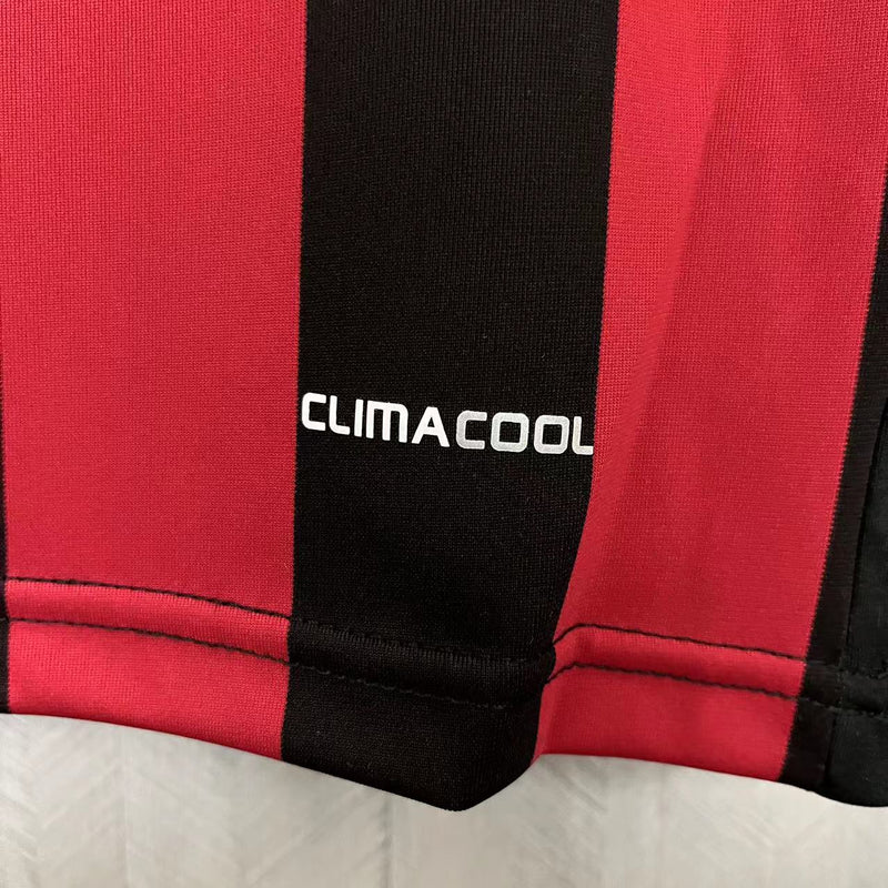 Camisa I Milan Retrô | 09/10 Torcedor Adidas - Vermelha e Preta