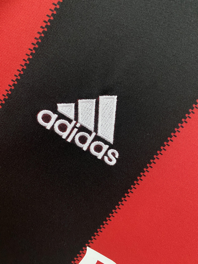Camisa I Milan Retrô | 10/11 Torcedor Adidas - Vermelha e Preta