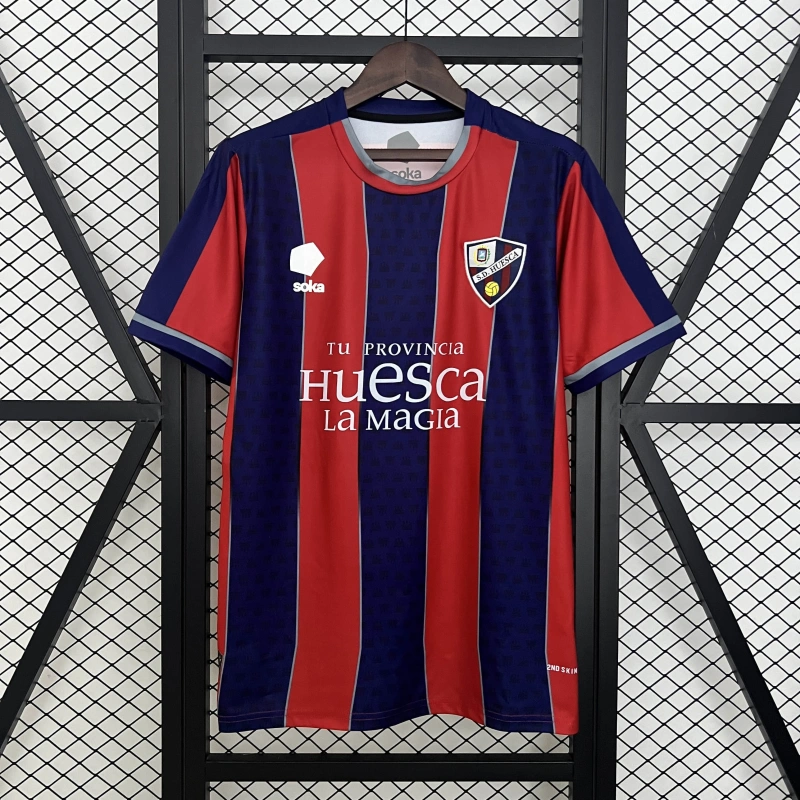 Camisa I SD Huesca | 24/25 Torcedor Soka - Azul e Vermelha