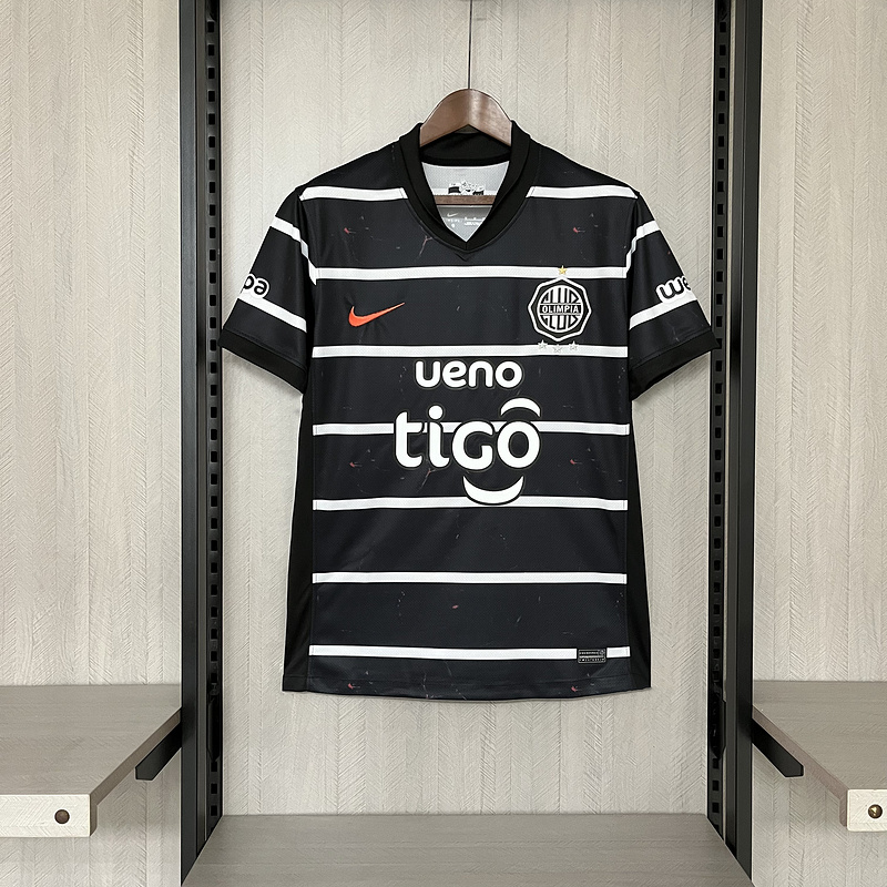 Camisa II Club Olimpia | 25/26 Torcedor Nike - Preta e Branca
