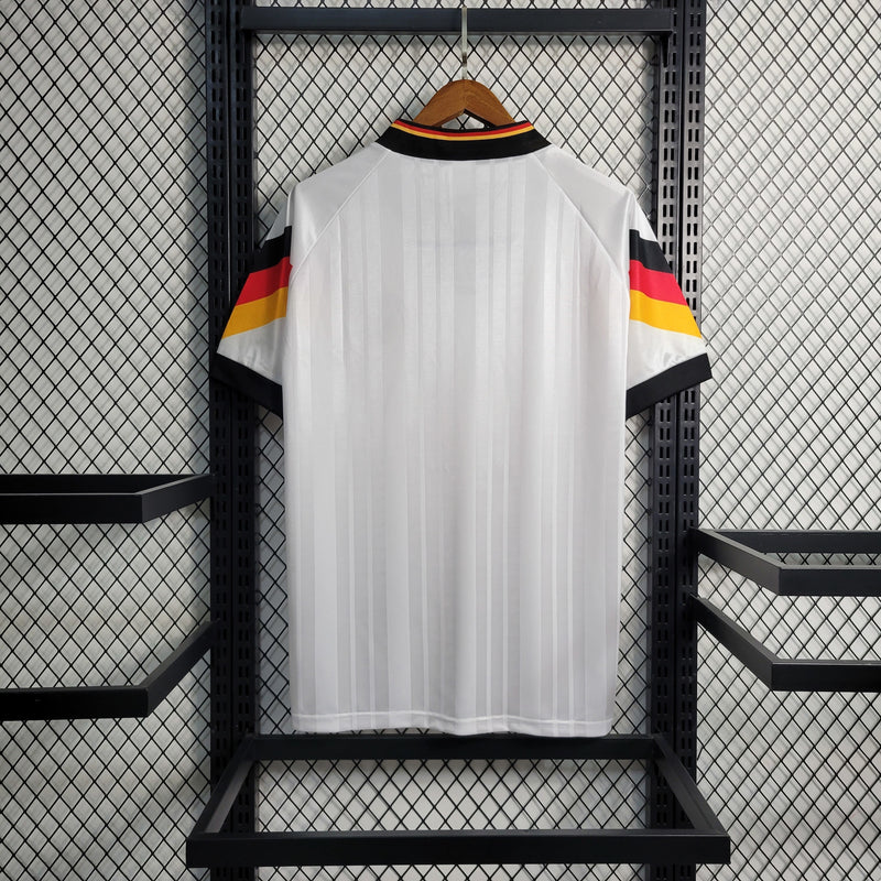 Camisa I Alemanha Retrô | 1992 Adidas - Branca