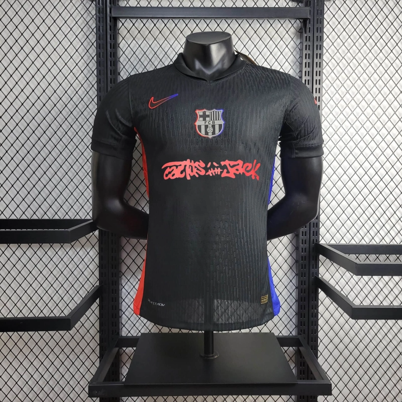 Camisa II Barcelona | 24/25 Modelo Jogador Nike - Preta (Travis Scott)